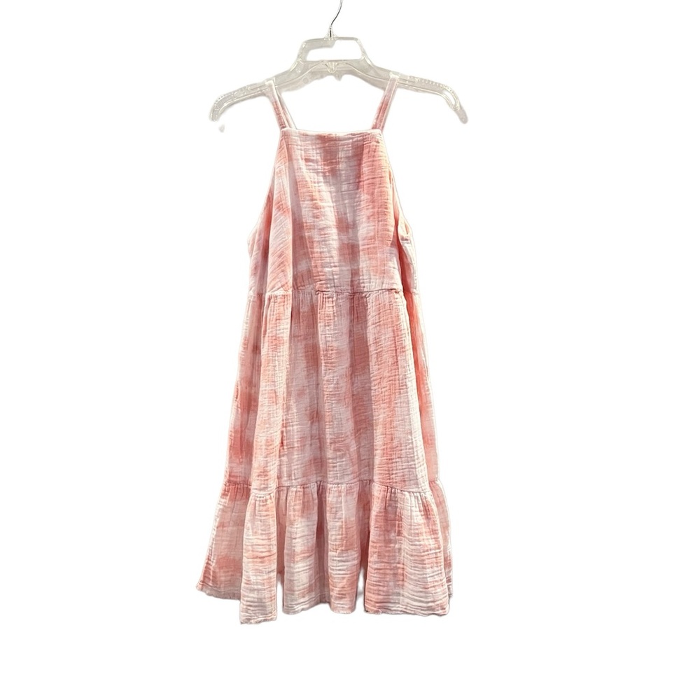 NEW STARK X Peach Tie Dye Gauze Tiered Sundress Medium